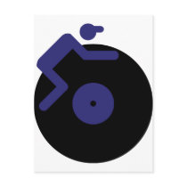 disc jockey dj music clubbing postcards by Tomaniac disc jockey dj music clubbing postcards