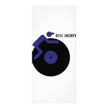 disc jockey icon rack card