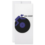 disc jockey icon rack cards