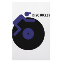 disc jockey icon stationery