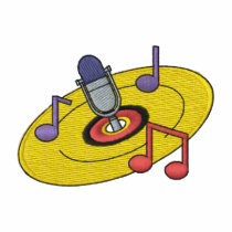 Disc Jockey Logo embroidered shirts by ZazzleEmbroidery Disc Jockey Logo embroidered shirts