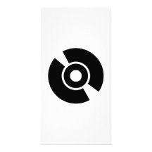 Disc vinyl icon photo greeting card