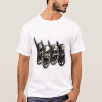 Disciples of Power 4 Skulls t-shirts by sdrgraphix Disciples of Power 4 Skulls t-shirts
