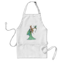 Discipline Green Fairy Dragon by Molly Harrison aprons