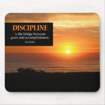 Discipline Motivational Mousepad