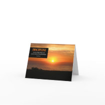 Discipline Motivational Note Card