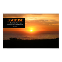 Discipline Motivational Poster Print