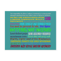 DISCLAIMER postcards by clarachandler DISCLAIMER postcards