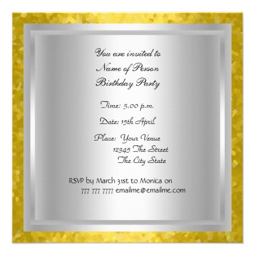 Disco 70's Birthday Party Invitation