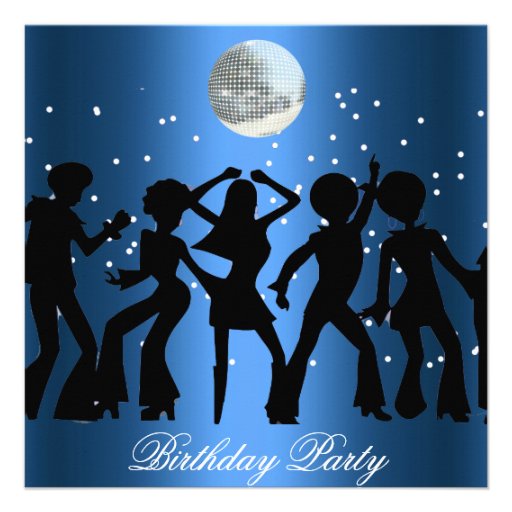 Disco 70's Birthday Party Invitation