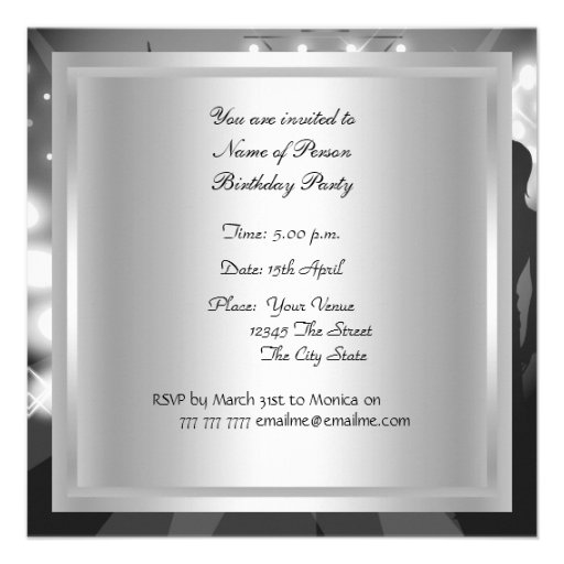 Disco 70's Birthday Party Invitation