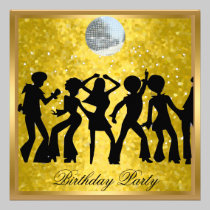 Disco 70's Birthday Party Invitation Retro invitations