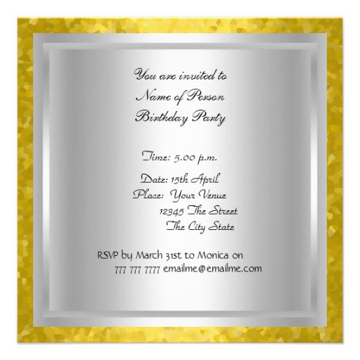 Disco 70's Birthday Party Invitation Retro