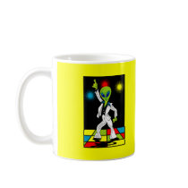 Disco Alien Coffee Mugs