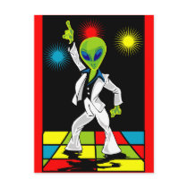 Disco Alien postcards