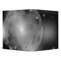 Disco Ball 3 Ring Binder