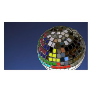 disco ball business card