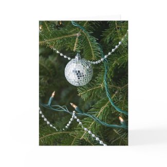 Disco Ball Christmas Ornament card