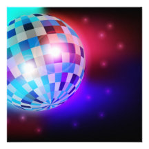 Disco Ball Invitation