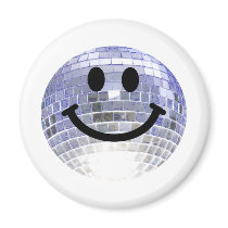 Disco Ball Smiley Magnet