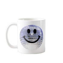 Disco Ball Smiley Coffee Mugs