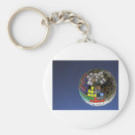 disco ball with copy space keychains
