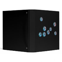 disco balls in empty space 3 ring binder