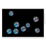 disco balls in empty space cards