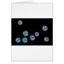 disco balls in empty space card