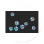 disco balls in empty space stickers