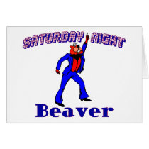 Disco Beaver Card