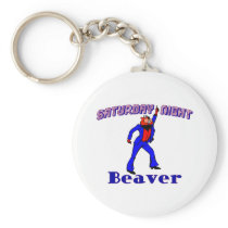Disco Beaver Keychain