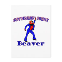 Disco Beaver Postcard