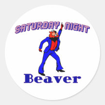 Disco Beaver Sticker