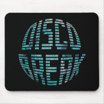 Disco Break Turquoise Mousepad