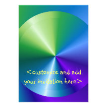Disco brillante:  Disco brillante Invitacion Personalizada