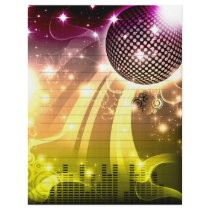 disco cityscape personalized letterhead