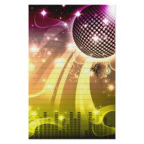 disco cityscape stationery design