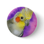 Disco Cockatiel Button