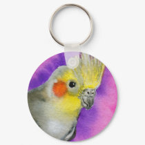 Disco Cockatiel keychains by Gonzalezart Disco Cockatiel keychains