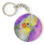 Disco Cockatiel Keychain