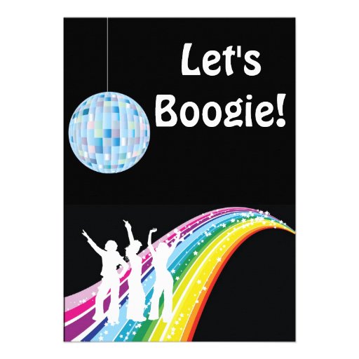 Disco Dance Kid Adult Birthday Invitation