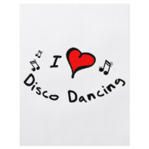 Disco Dancing I Heart-Love flyers by danceteeshirts Disco Dancing I Heart-Love flyers
