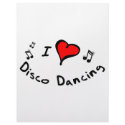 Disco Dancing I Heart-Love letterhead by danceteeshirts Disco Dancing I Heart-Love letterhead