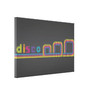 disco dots wrappedcanvas