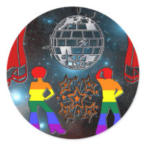 Disco Fever Round Sticker