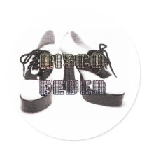 Disco Fever Round Stickers