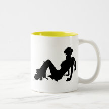 Disco Girl; yellow Mug