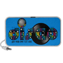 Disco - Glitter Ball and Record Notebook Speakers