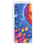 disco globe customized rack card